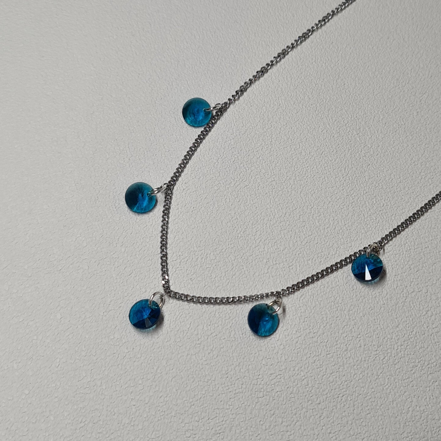 COLLIER BORÉE 5 ARGENTÉ