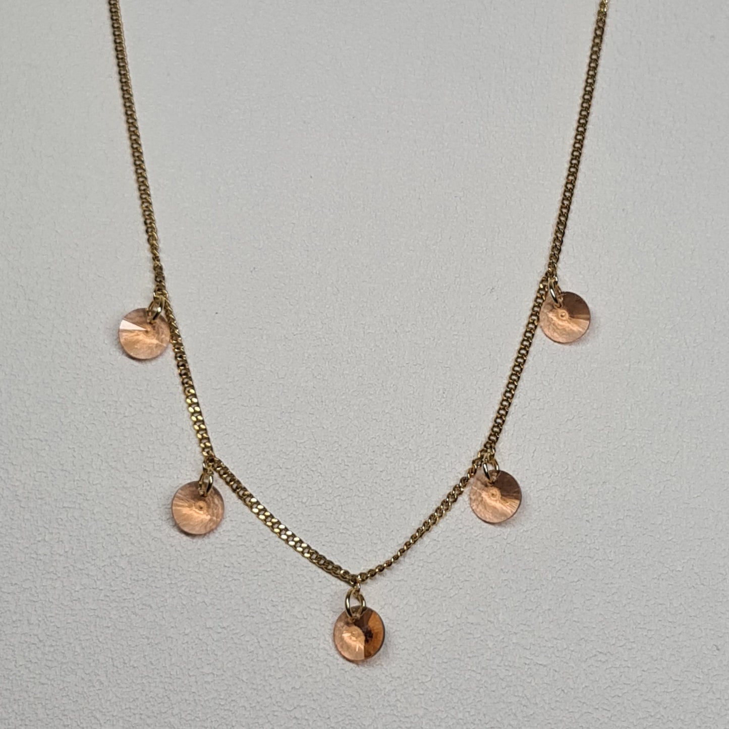 COLLIER BORÉE 5 DORÉ